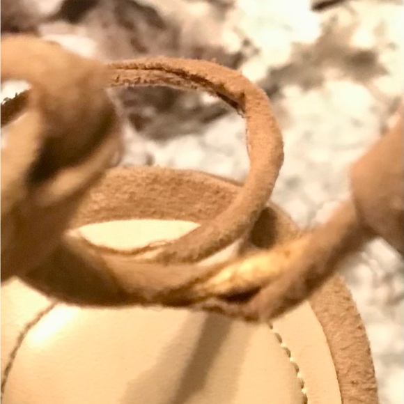 ALDO Nude Suede Strappy Heels - Picture 5 of 7